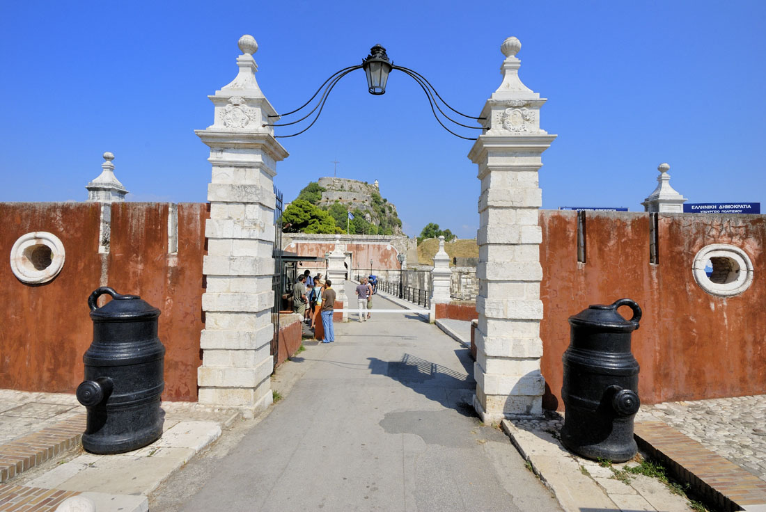 Het oude fort, Corfu-stad